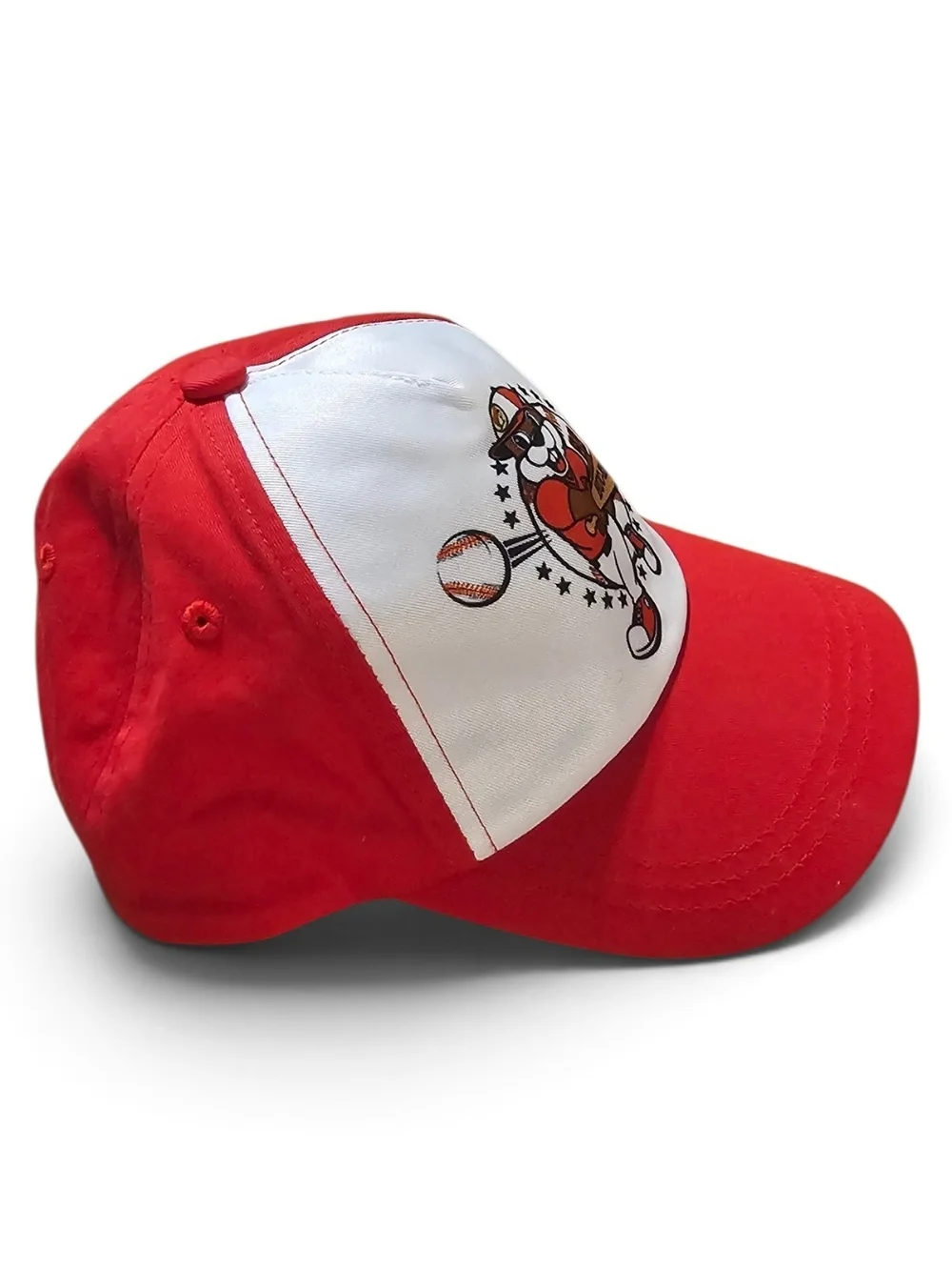 Youth Buc-ee's Red and White Baseball Cap
